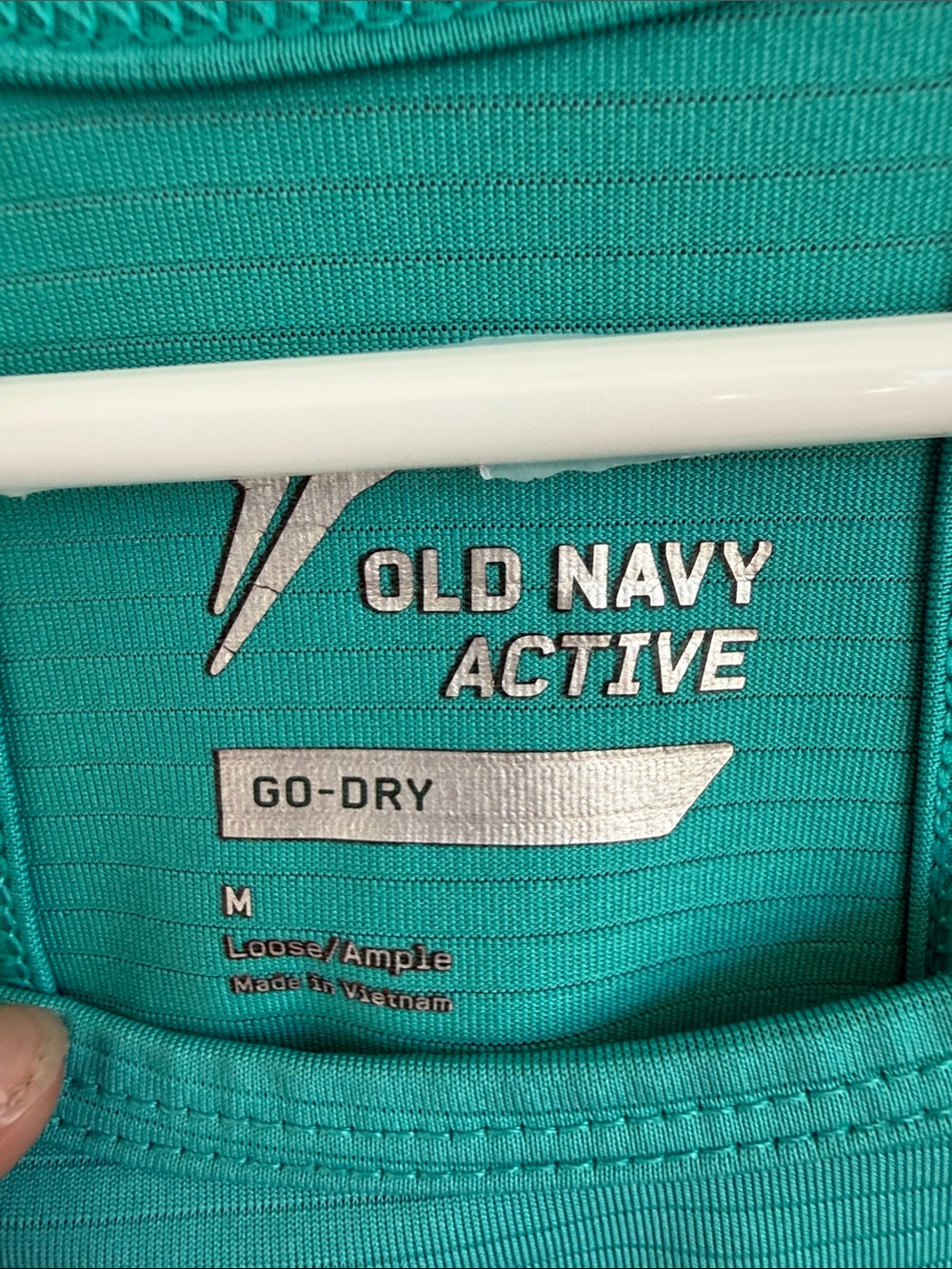 Old Navy Teal High-Neck Racerback Tank - Picture 2 of 8
